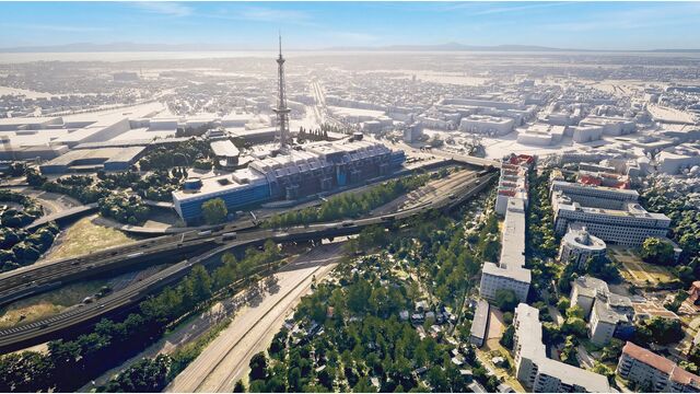 So soll die neue Ringbahnbrücke nach Abschluss der Arbeiten aussehen. Die rund 200 Meter lange Stahlverbundbrücke erhält drei reguläre Fahrstreifen, einen zusätzlichen Einfädelungsstreifen und einen Standstreifen.