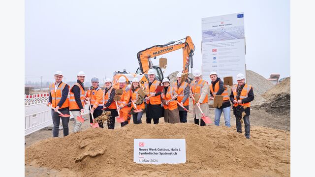 Am 4. März 2024 begann mit dem symbolischen Spatenstich die Bauphase für Halle 1 – zwei Jahre später befindet sich der Großbau bereits auf der Zielgeraden.