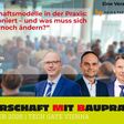 Bei der „Partnerschaft mit Baupraxis“ diskutieren Gudrun Senk, Andreas Fromm, Peter Krammer und Gerald Zwittnig über die Praxiserfahrungen mit Partnerschaftsmodellen.