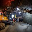 Der erste Anschnitt im Neutortunnel markiert den Beginn des eigentlichen Kavernenbaus für das „Haus im Berg“. Das ausgebrochene Material soll zu einem großen Teil wiederverwendet werden.