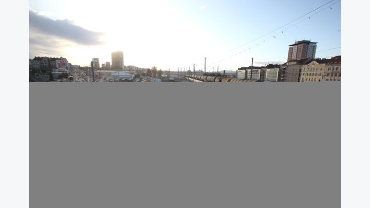 Reportage Matzleinsdorfer Platz Wien Brücke Baustelle Bau Symbol Solid 2009 Bilfinger Berger ÖBB OeBB Strassenbau Verkehr