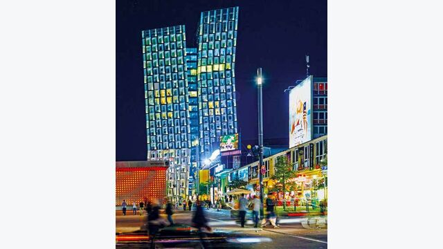 Tanzende Tuerme Reeperbahn Hamburg strabag