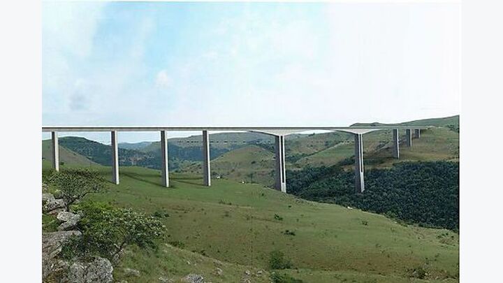 Strabag Visualisierung Brücke Mtentu-Fluss